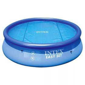 Солнечное покрывало Intex 28010 (244 см) для бассейна Голубое
