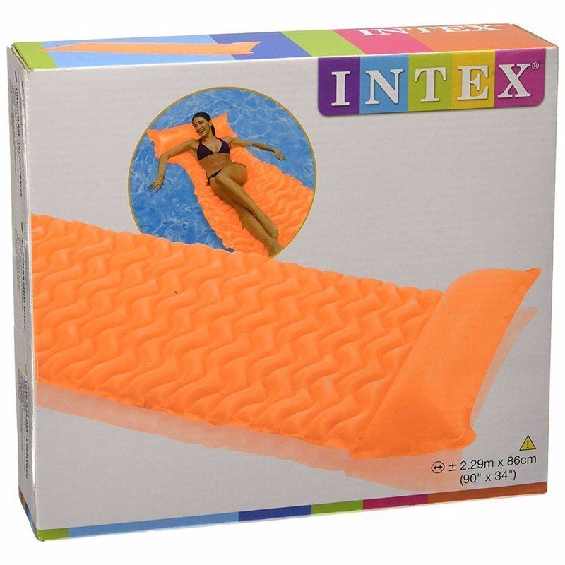Надувной матрас для плаванья Intex 58807-1 (229х86 см) Оранжевый