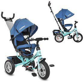 Детский трехколесный велосипед TurboTrike M 3113AJ-15 Синий