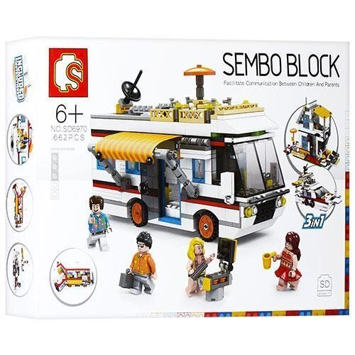 Конструктор Sembo SD6970 3в1 Дом на колесах (662 детали)