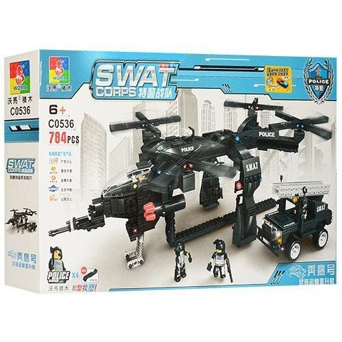 Конструктор Jubilux C0536A Вертолет (784 детали)