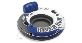 Надувной круг "River Run 1" Intex 58825 (135 см) с ручками Синий