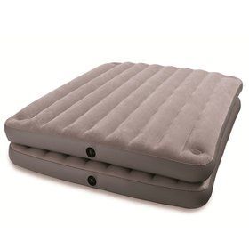 Двуспальная надувная кровать Intex 67744 2-IN-1 Airbed (152х203х46 см)