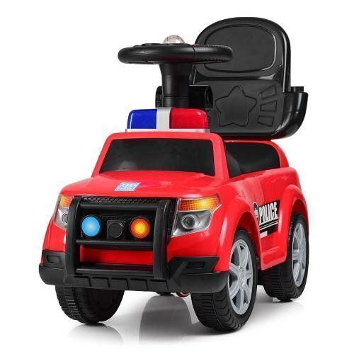 Детская каталка-толокар Bambi FD-6822-3 музыка, свет Красная