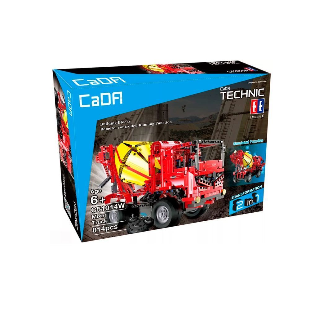 Детский конструктор Cada C51014W (814 дет) Бетономешалка