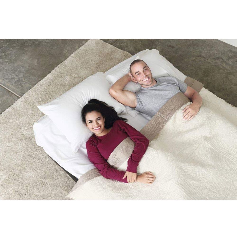 Двуспальный надувной матрас Bestway 67464 + встроенный электронасос 220V Queen Aerolax Air Bed (203x152x30 см)