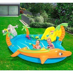 Надувной игровой центр-бассейн 53067 BW Морские жители