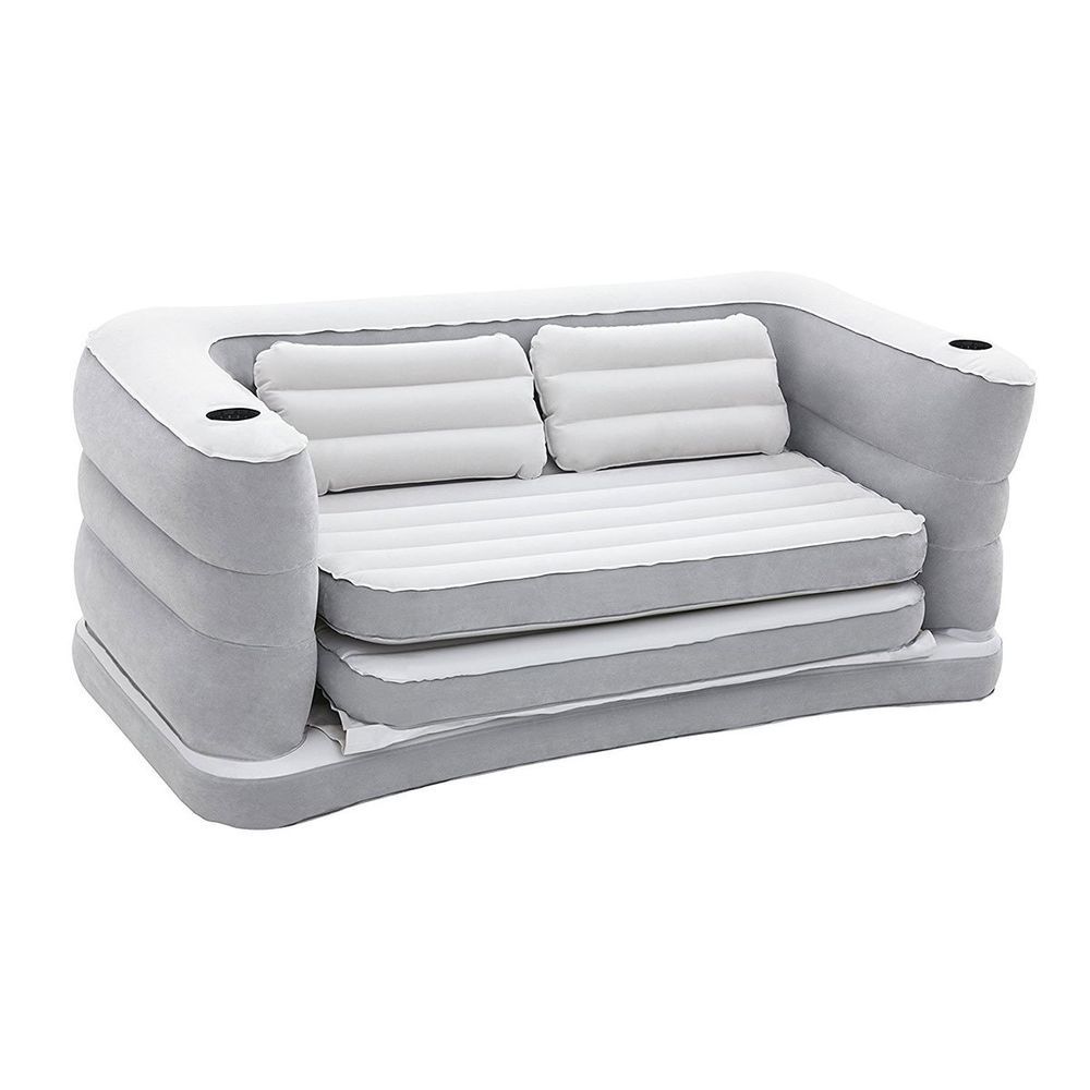 Надувной диван-трансформер Bestway 75063 + 2 подушки Multi Max II Air Couch (160x200x64 см)