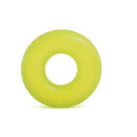 Надувной круг Intex 59262 (91 см) Neon Frost Tubes Салатовый