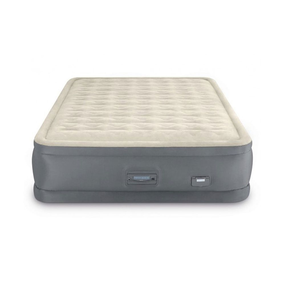 Двуспальная надувная кровать Intex 64926 (1.52 x 2.03 x 46 см) PremAire Airbed + Встроенный электронасос 220В, USB зарядка, LED подсветка