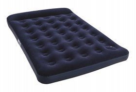 Двуспальный надувной матрас Bestway 67225 + встроенный ножной насос Easy Inflate Flocked Double Air Bed (191-137-22 см)