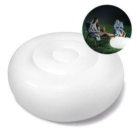 Надувной пуф с Led подсветкой Intex 68697 (86х33 см) Белый