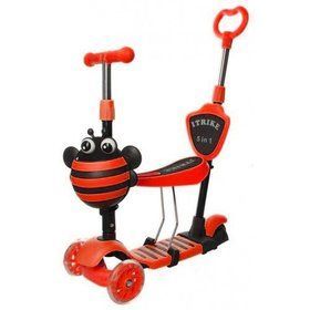 Самокат-беговел MAXI JR 3-026-M Божья Коровка Красный
