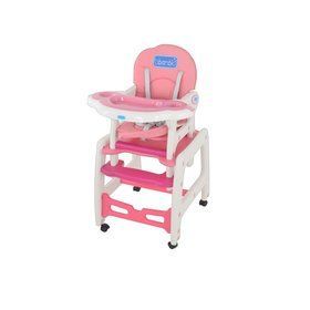 Стульчик для кормления Bambi M 1563-1-8 (Розовый) Трансформер