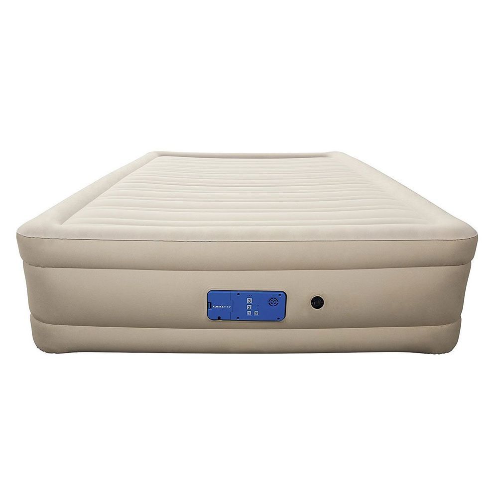 Двуспальная надувная кровать Bestway 69032 (2.03 x 1.52 x 43 см) Alwayzaire Fortech Airbed + Встроенный электронасос 220В
