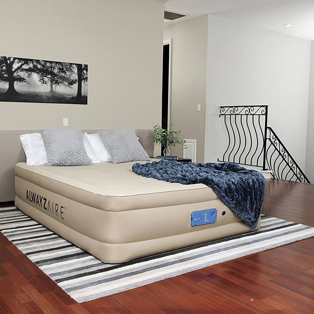 Двуспальная надувная кровать Bestway 69032 (2.03 x 1.52 x 43 см) Alwayzaire Fortech Airbed + Встроенный электронасос 220В