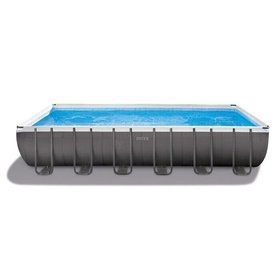 Каркасный бассейн Intex 26368 (732х366х132 см) с насосом Ultra Frame Серый
