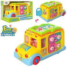 Детская развивающая игра-трещотка LIMO TOY 796 автобус