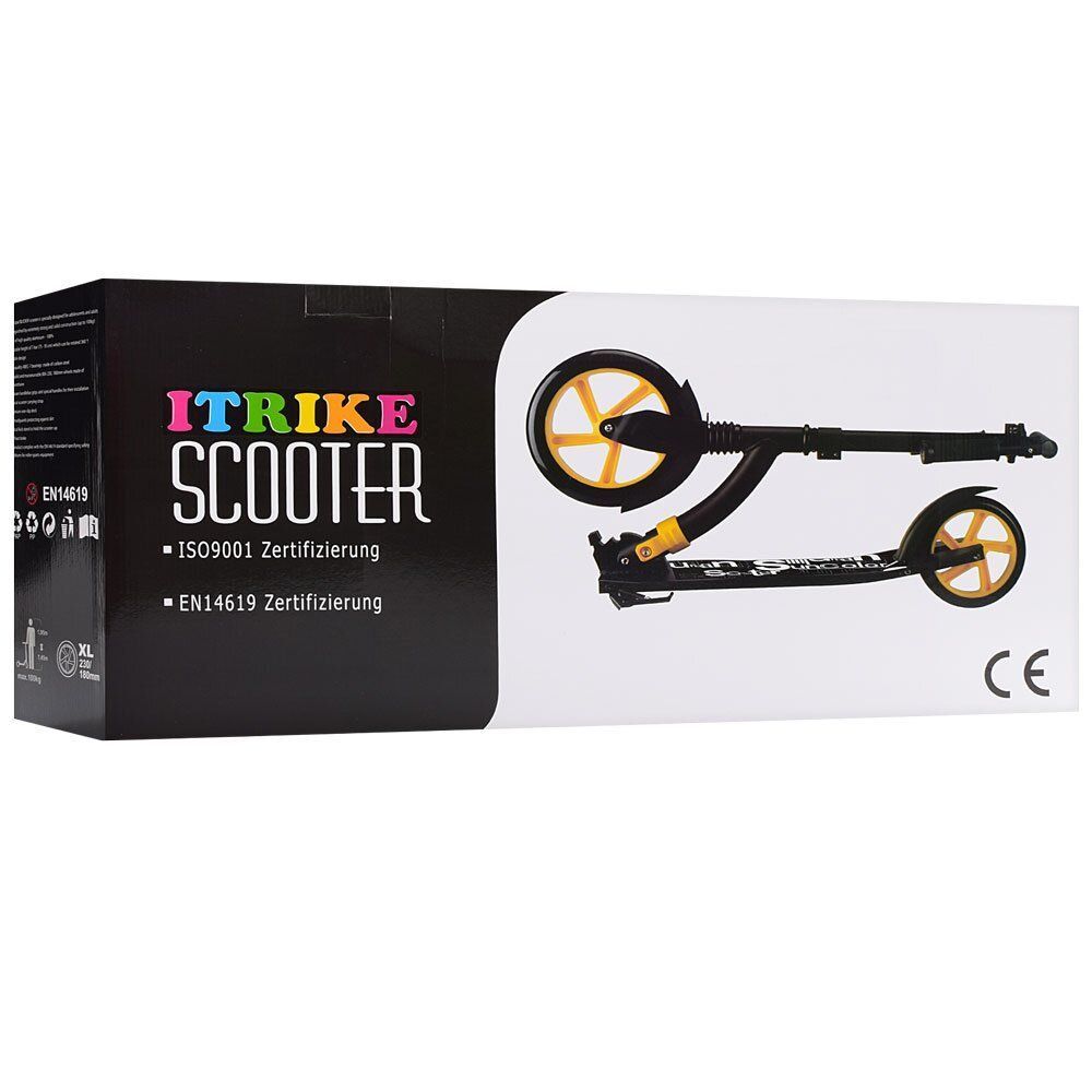 Самокат iTrike SR 2-023-W Белый с чёрными колёсами