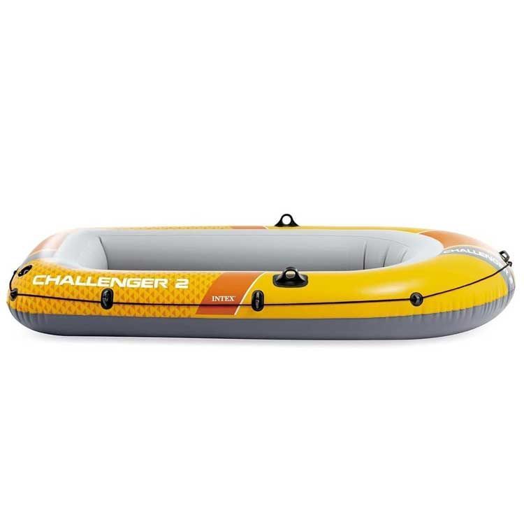 Двухместная надувная лодка Intex 66312 (236 х 114 х 41 см) Challenger 2 Set + Пластиковые весла и ручной насос