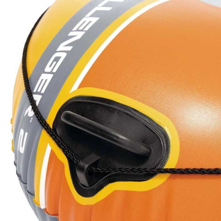 Двухместная надувная лодка Intex 66312 (236 х 114 х 41 см) Challenger 2 Set + Пластиковые весла и ручной насос
