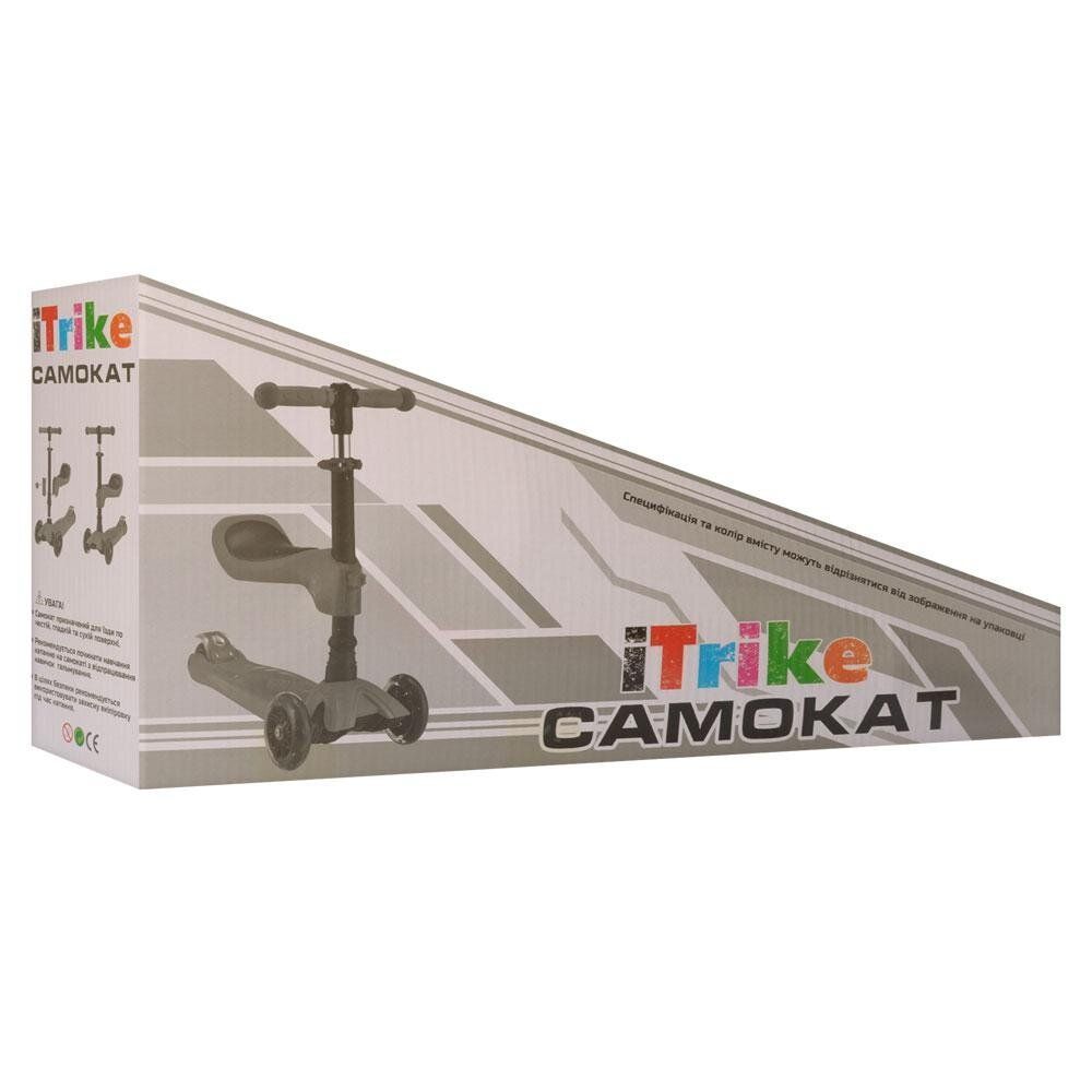Детский самокат iTrike JR 3-075-BL Голубой