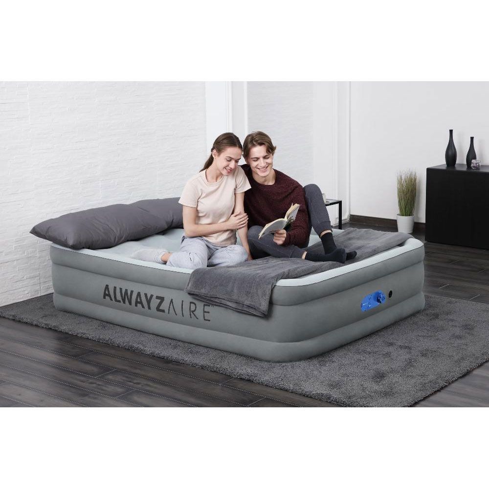 Надувная кровать Bestway 67624 152х203х46см "AlwayzAire" встр.насос 220В с автоподкачкой, до 300кг