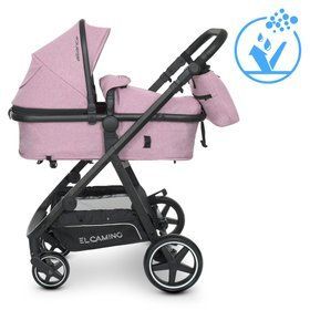 Коляска детская 2в1 ME 1069 ALLIANCE Denim Ash Pink EL CAMINO Розовый