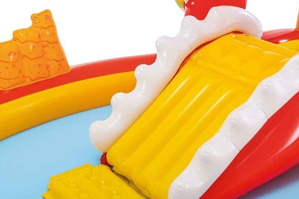 Надувной игровой центр Intex 57160 Веселый Дино (259х165х107 см) Красный
